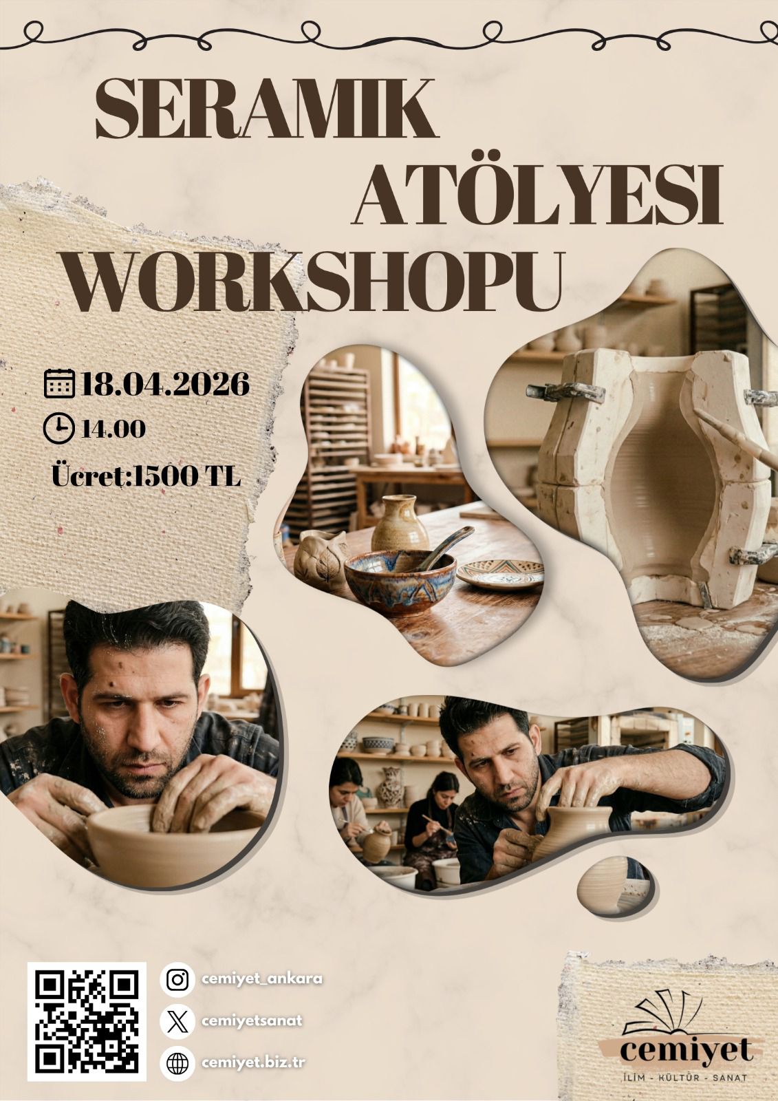 Toprağa dokunmanın huzurunu ve üretmenin keyfini birlikte deneyimlemeye davetlisiniz 🎨